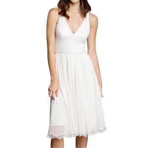Dress The Population Alicia Midi Dress Off White